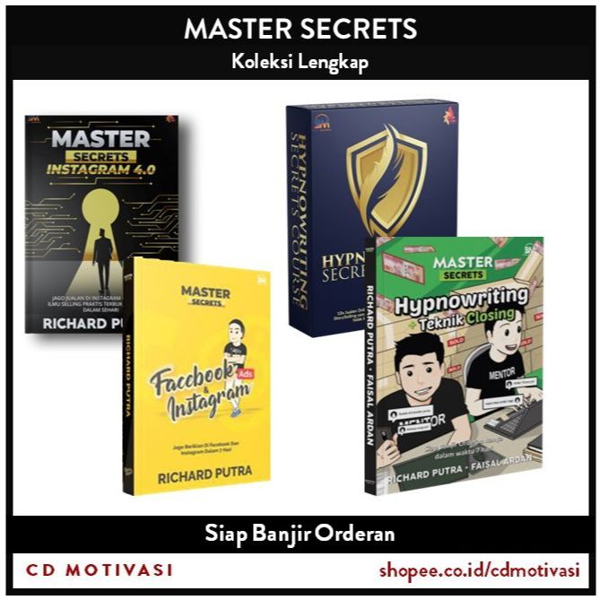 

Koleksi Lengkap Master Secrets (Hypnowriting Teknik Closing FB IG Ads)
