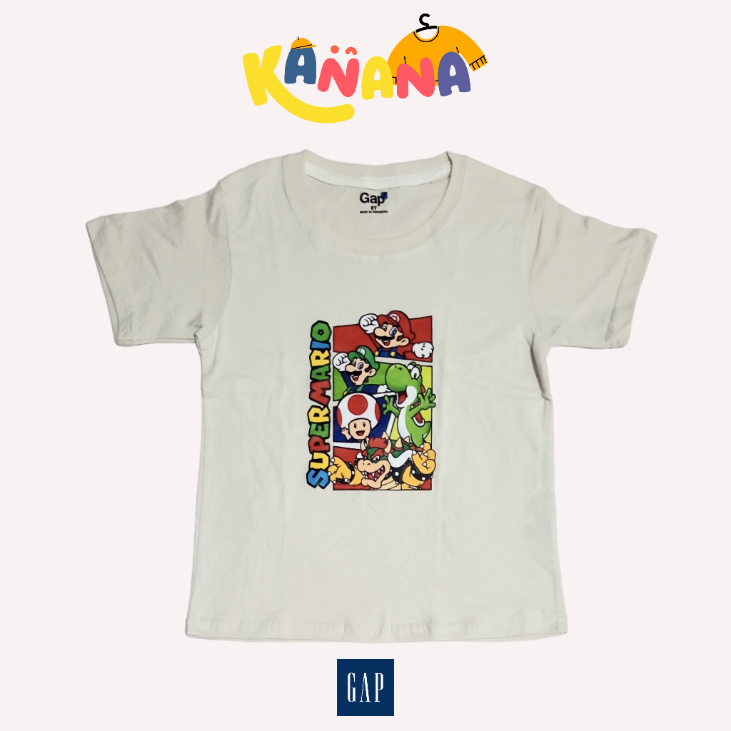 Baju Kaos Anak GAP / Baju Kaos Anak Laki-Laki & Perempuan Branded 1-12 tahun