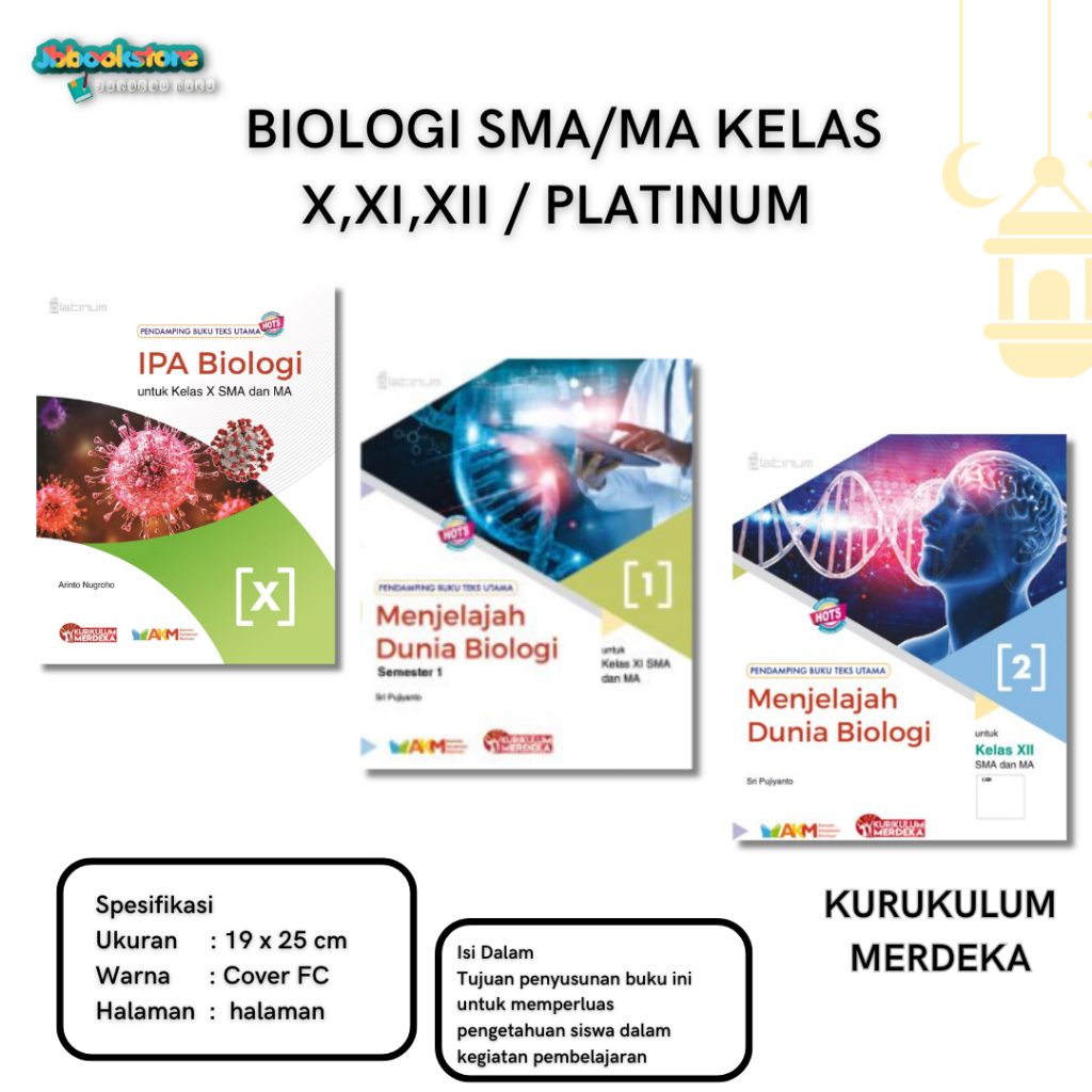 Biologi SMA Kelas 10 11 12 / IPA BIOLOGI SMA / Menjelajah Dunia Biologi Kelas 10 SMA / Kurikulum Mer
