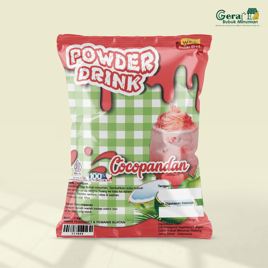 

1KG BUBUK MINUMAN REGULER COCOPANDAN / PINK LAVA