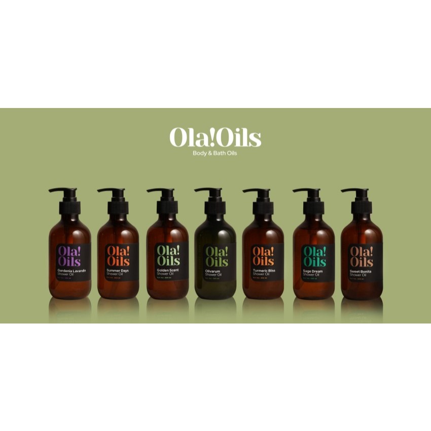 Shower Oil OlaOils Olivarum | Sage Dreams | Turmeric Bliss | Gardenia Lavandin | Golden Scent | Swee