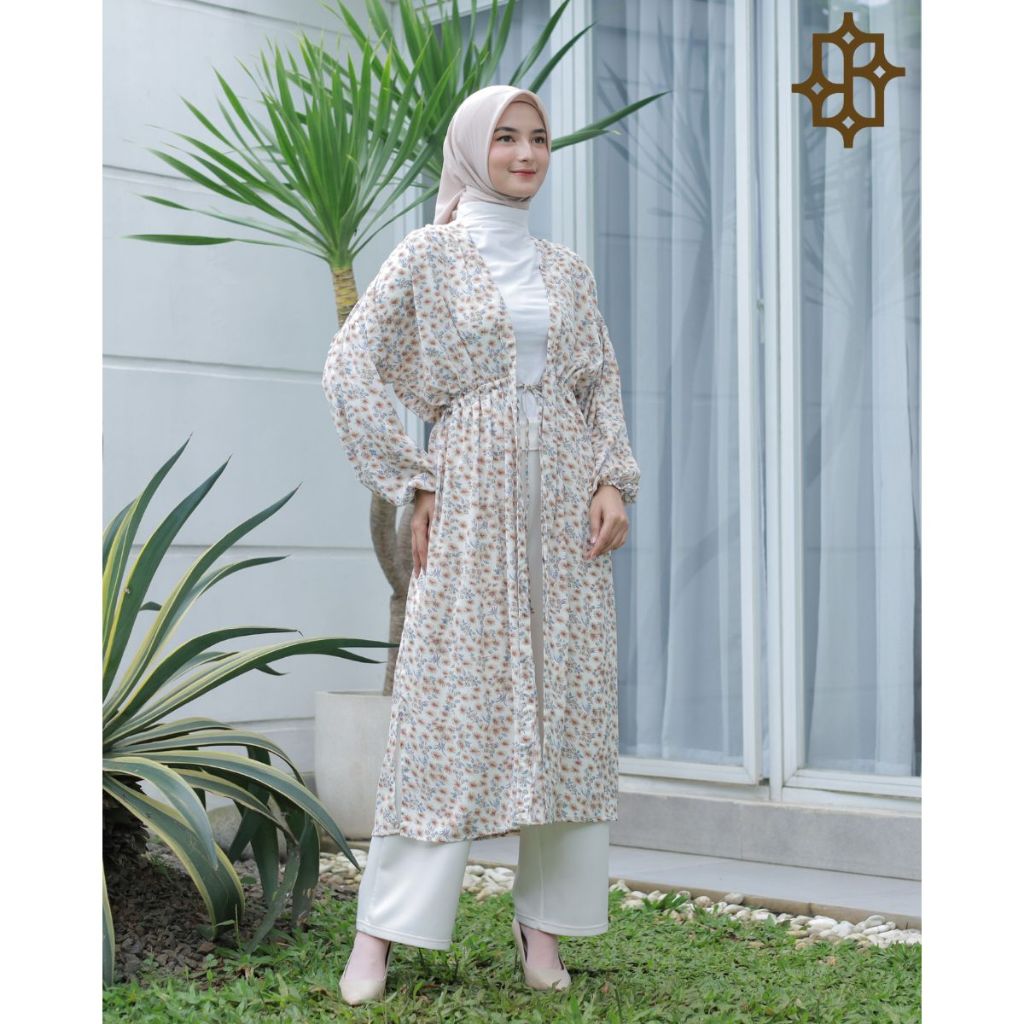 SAAZZ Outer Hanashi Cardigan Wanita Simple Outfit Kekinian Style