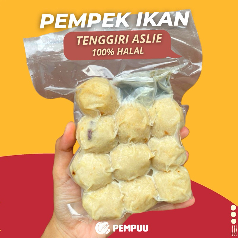 

Pempek Ikan Tenggiri Asli Varian Full Adaan Isi 10 Pcs Sudah Termasuk Cuko