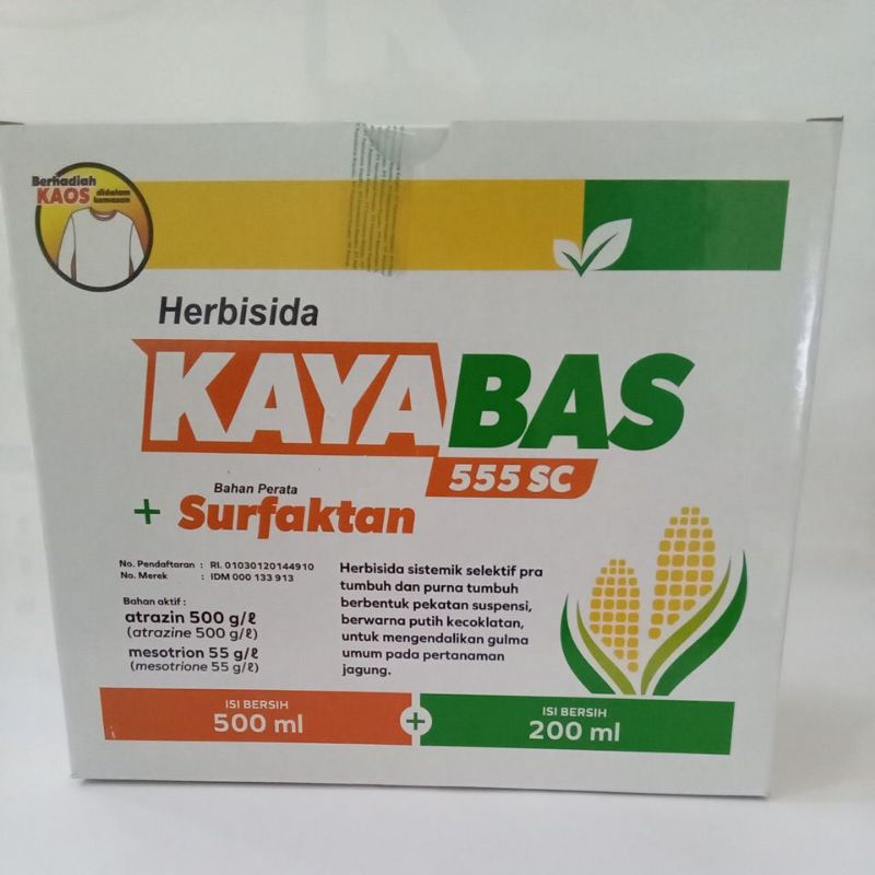 herbisida KAYABAS sistemik selektif jagung 500ml bonus kaos
