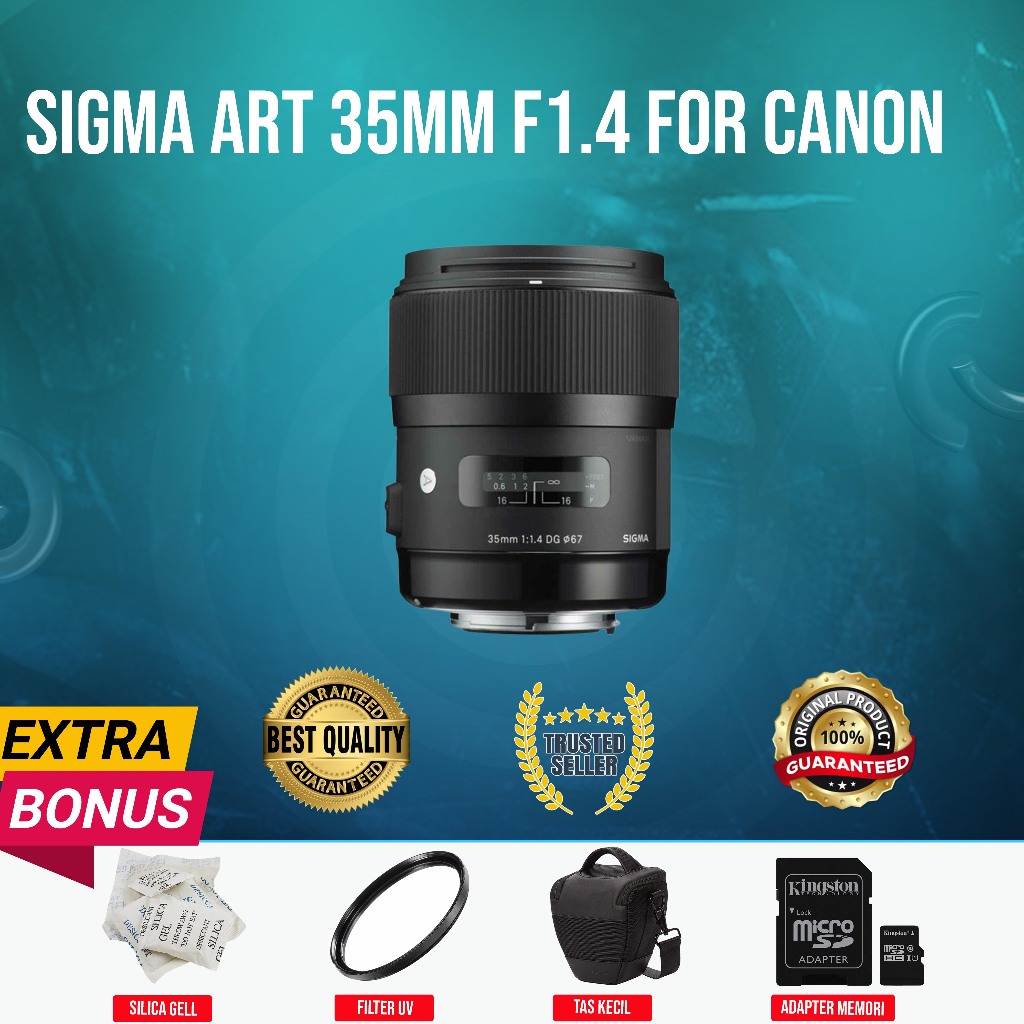 [GUBUKKAMERA] SIGMA ART 35MM  F1.4 FOR CANON ORIGINAL NORMAL MULUS MURAH (SECOND)