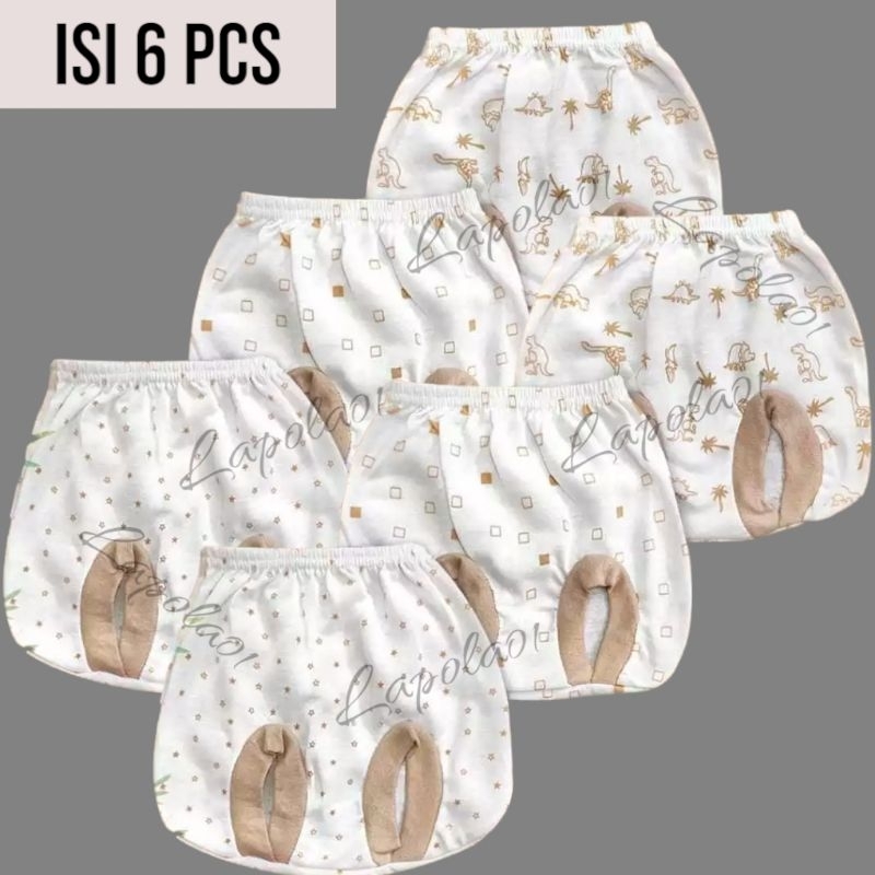 Celana Pop Bayi Baru Lahir Celana Newborn Bayi SNI 1/2 Lusin [6 pcs]