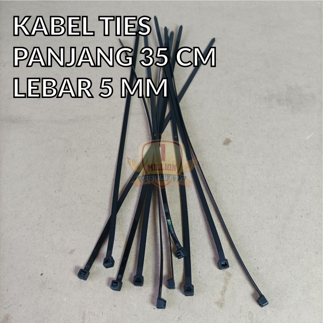 

(1PCS) kabel ties/kabel tis/cable tis hitam/putih 35cm