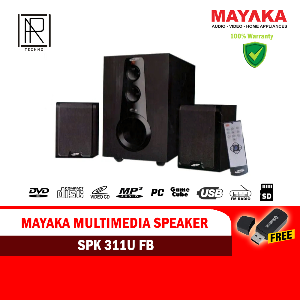Speaker Bluetooth speaker pc laptop TV super bass MAYAKA Speaker aktif SPK 311U FB Garansi 1 Tahun