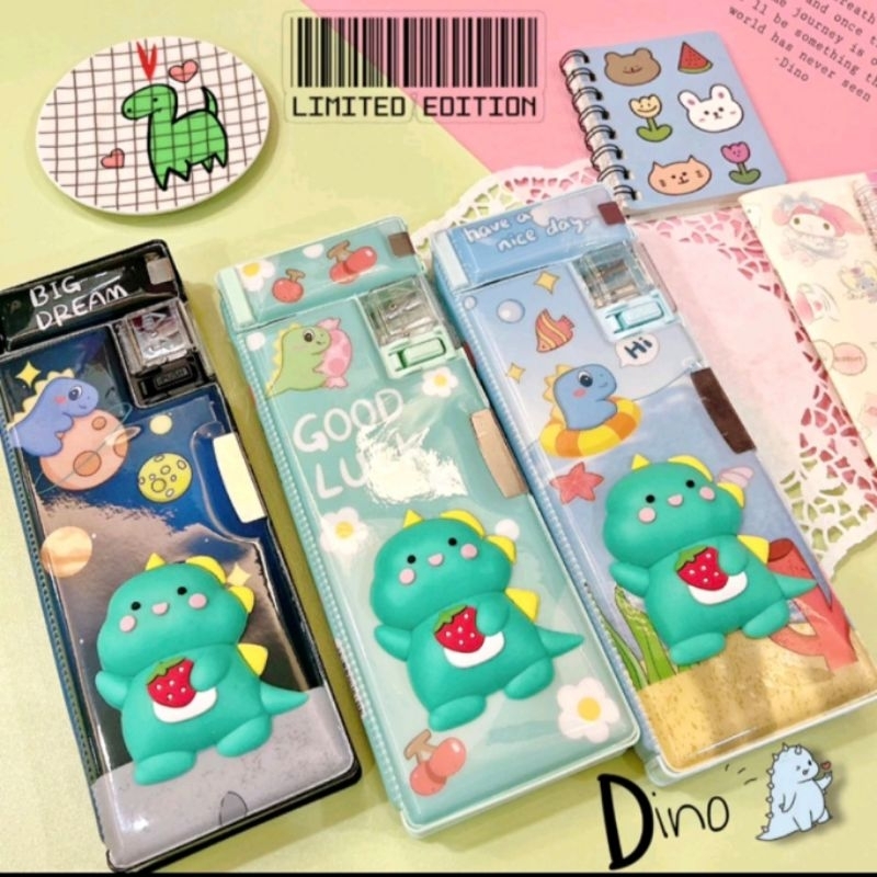 

Tempat pensil Squishy DINO/ Kotak pensil magnet DINO SQUSIHY /Tempat pensil magnet timbul xiaolinjing B35240 / kotak pensil magnet timbul