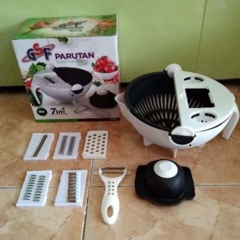 PEMOTONG SAYUR + DRAIN / ALAT PEMOTONG SAYUR / WADAH SET PEMOTONG / WADAH PENYARING+PEMOTONG SAYURAN