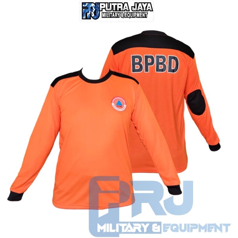 Lapangan Bpbd Lengan Kaos Lapangan Lengan Panjang dengan Pelindung Busa untuk Relawan Kaos Lengan Pa
