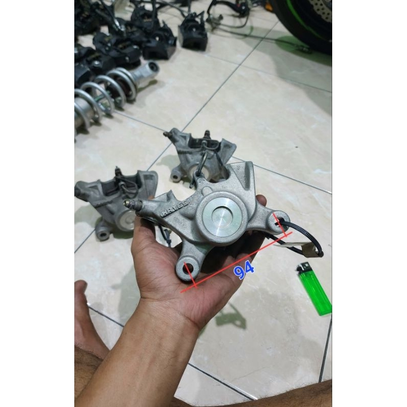 Kaliper monoblock Haues Caliper 2p limbah moge modif ninja150r ninja rr