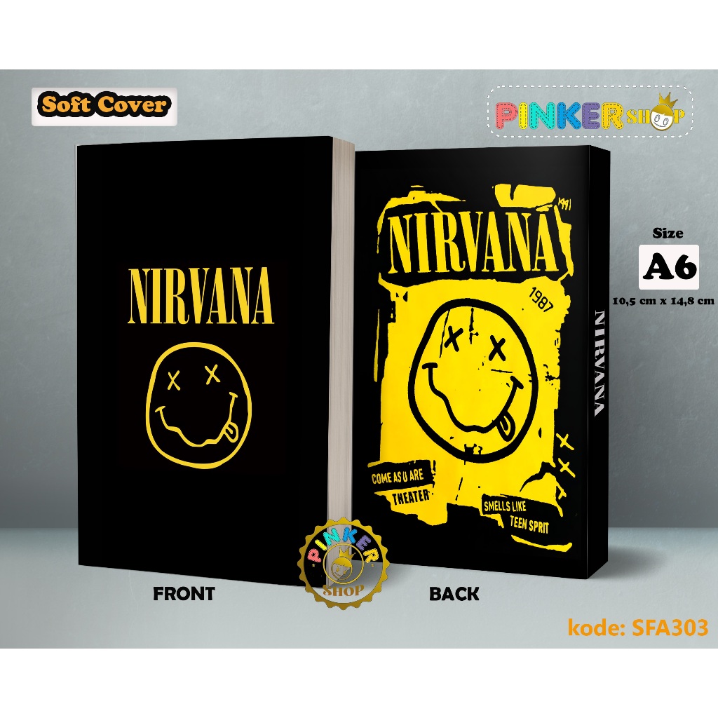 

(SFA303) Pocket Note NIRVANA BAND Softcover