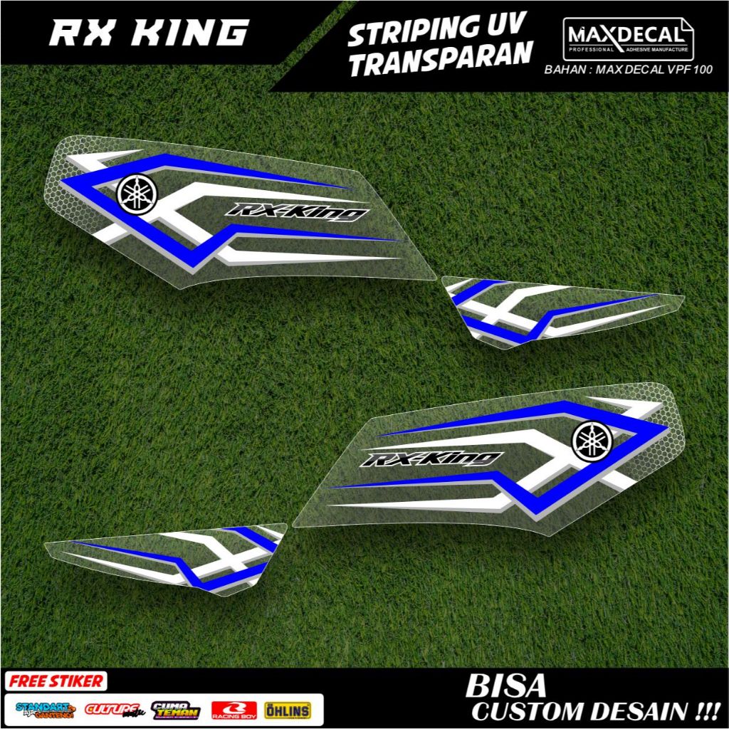 striping rx king transparan variasi original custome minimalis 2003 hitam full body airbrush rx-1