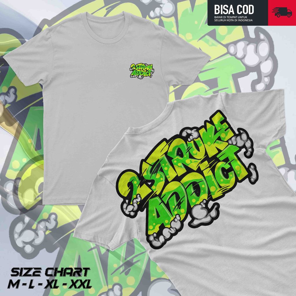 TERLARIS KAOS 2TAK 2 STROKE FRE STIKER KAOS F1ZR 2 TAK LOKALO