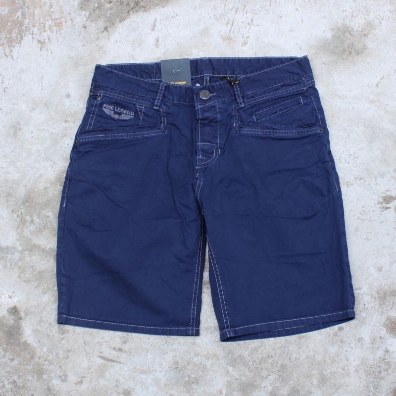 Chino Short Pants Cotton Twill By PME LEGEND Navy