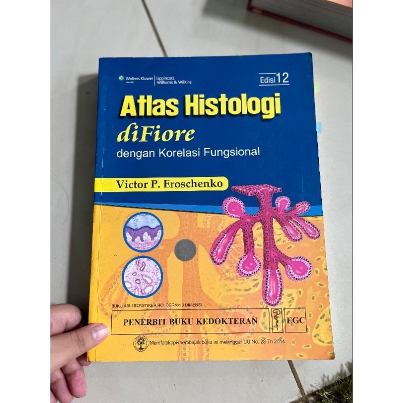 Atlas Histologi Difiore Edisi 12 | Buku Second Murah | Buku Kedokteran