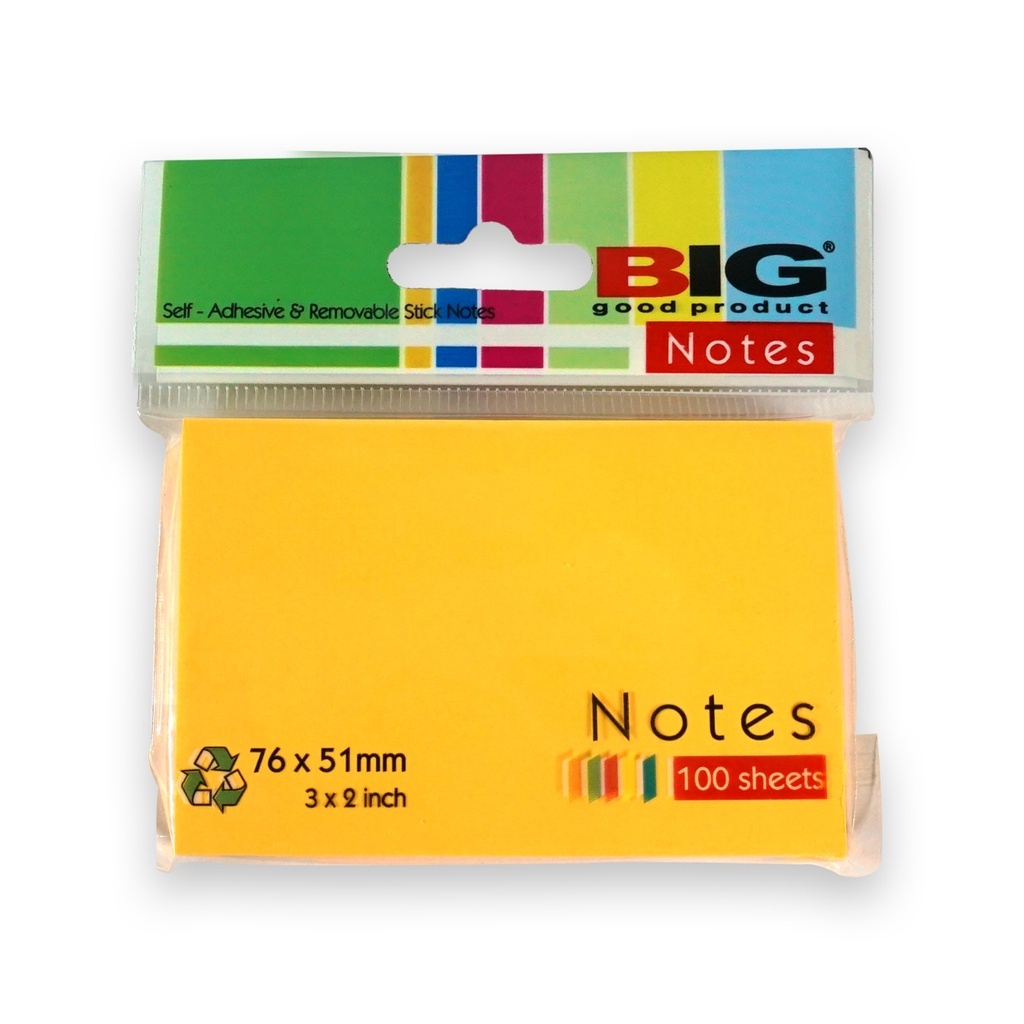 

POST IT / STICKY MEMO PAD / MEMO TEMPEL / NOTE TEMPEL / PENANDA BUKU / STICKY NOTES KERTAS / STICKY NOTES BIG 3 X 2 / 76 X 51 RAINBOW PELANGI / STICKY NOTES BIG SN7651T