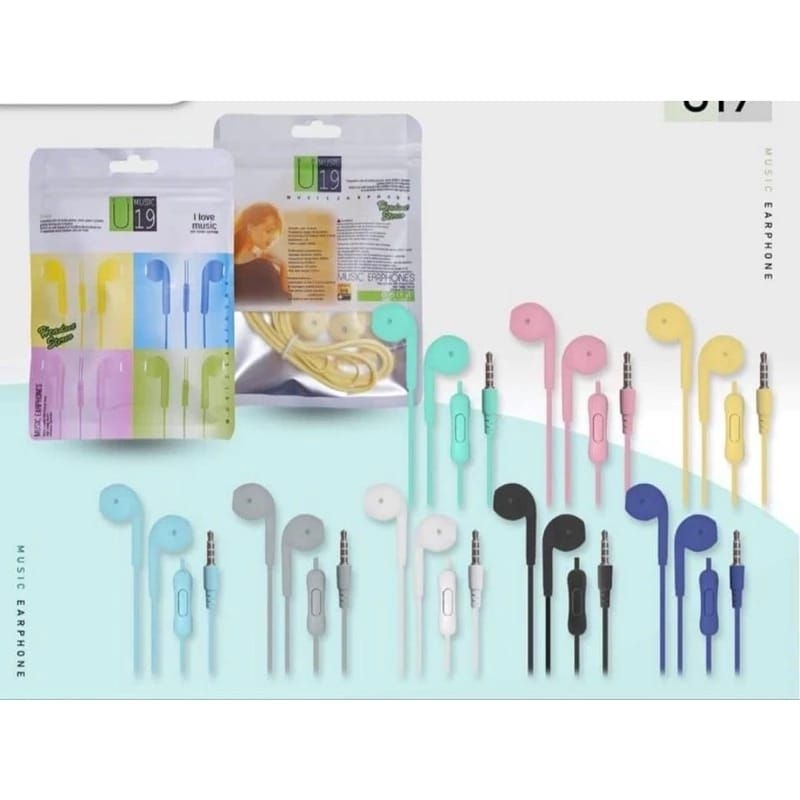 Headset Macaron U19 Handfree Macaron Headset U19