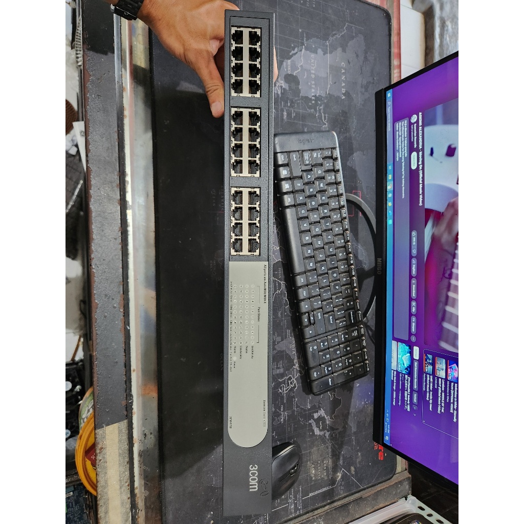 SWITCH HUB, 3COM BASELINE SWITCH 2024 3C16471B
