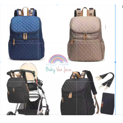 Tas Perlengkapan Bayi Multifungsi Ransel Snobby Giggles Mini Stella Series - Bayi Online Shop
