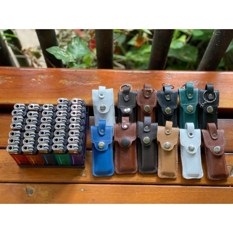 gantungan sarung korek api bensin bahan kulit free bensin