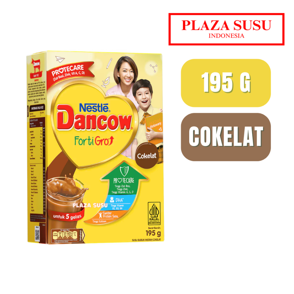 

NESTLE DANCOW FORTIGRO COKLAT 195 G SUSU PERTUMBUHAN ANAK