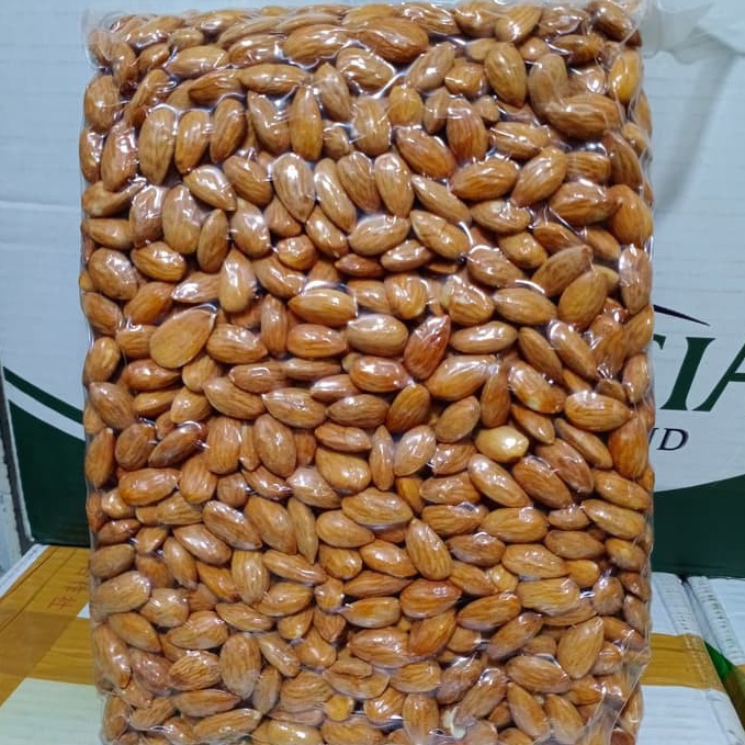 

zn Stok Banyak Roasted ALMOND Kacang Almon Panggang 1 kg MATANG P47