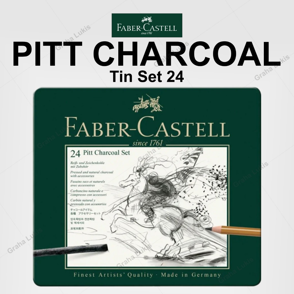 

Faber Castell Pitt Charcoal set tin of 24