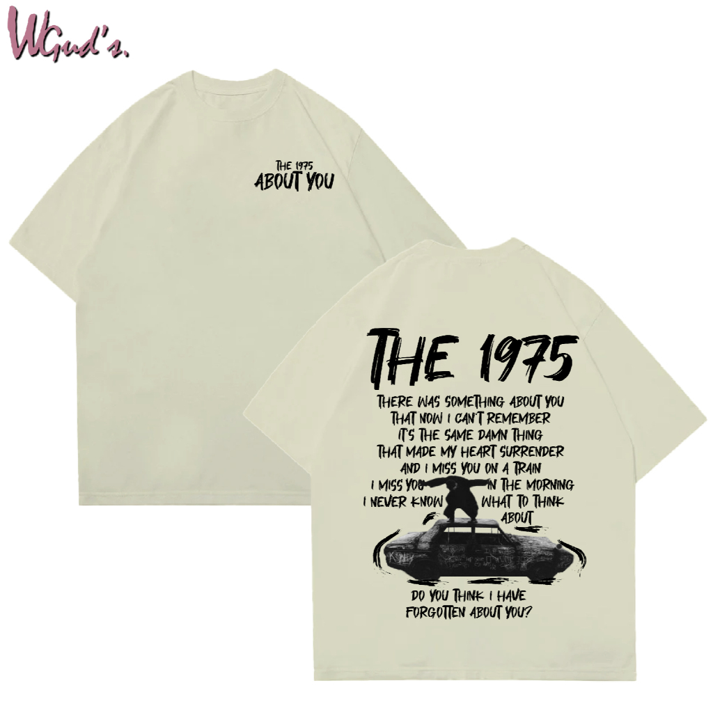 WGUD'S Cotton Combed 30S T-shirt ABOUT YOU [sablon DTF] Unisex Pria & Wanita *PREMIUM QUALITY*-BEIGE