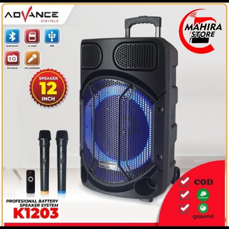 ADVANCE SPEAKER BT PORTABLE K1203