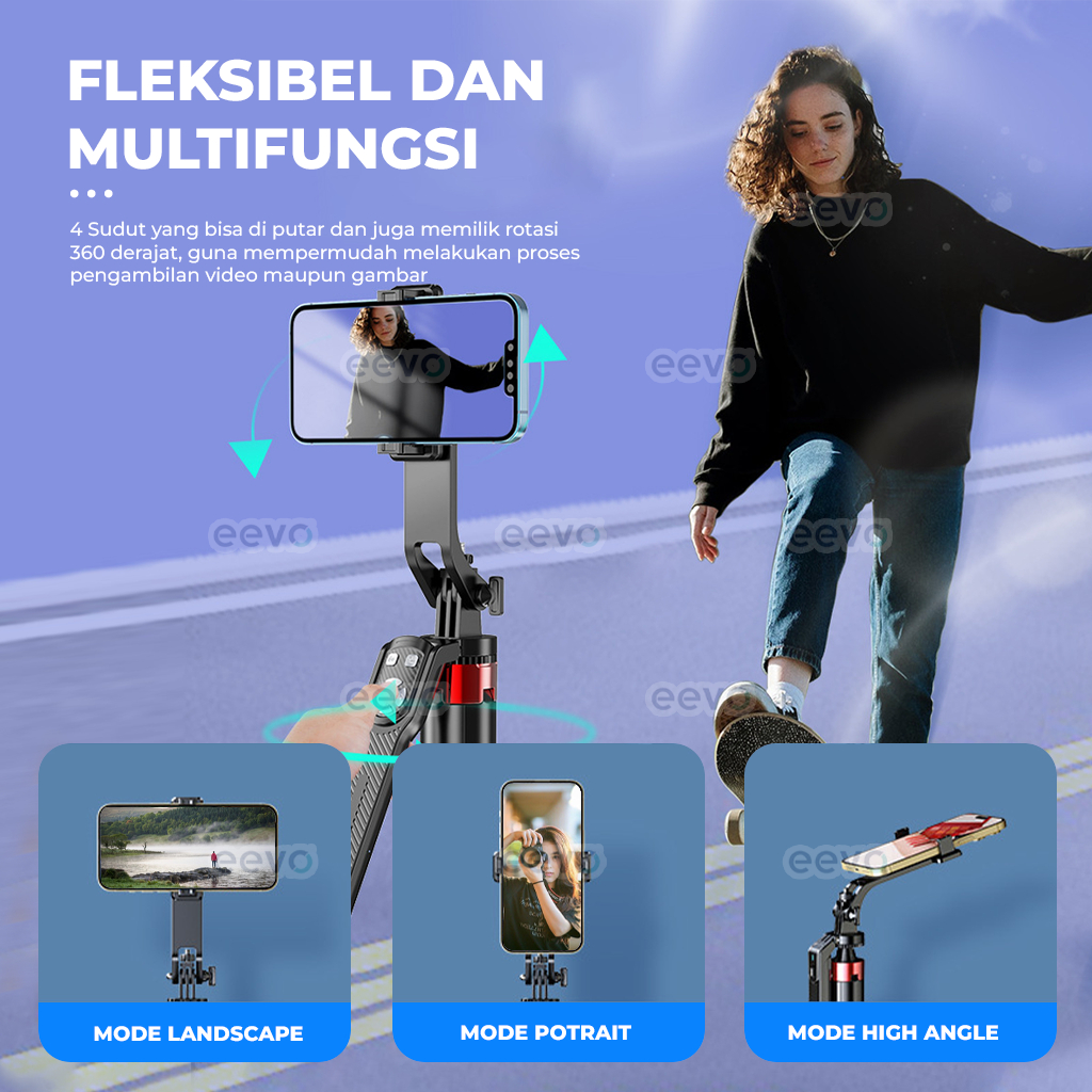 Tongsis Tripod Bluetooth 4 in 1 Panjang 1.8M Besi Extra Tebal Kuat Kokoh Portable Tomsis Untuk Hp da