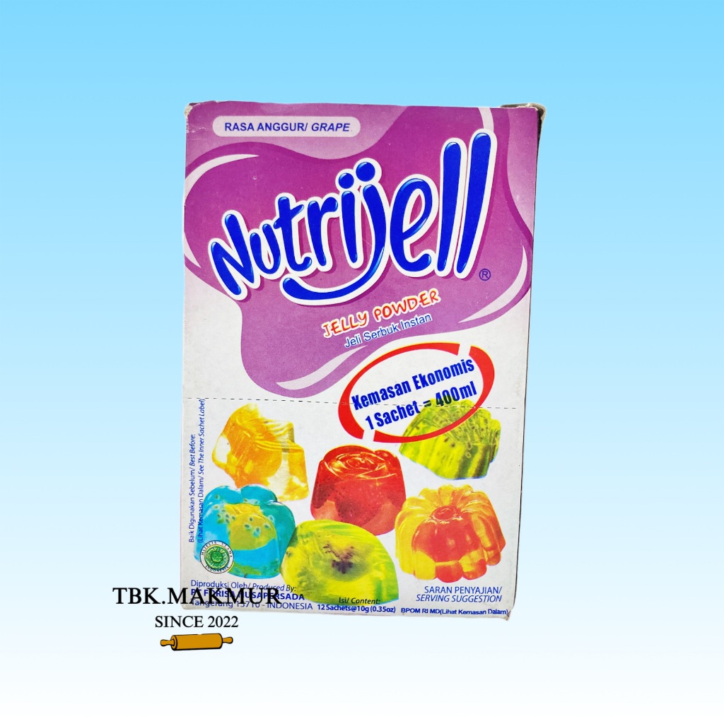 

Nutrijell Anggur Rasa Anggur 10Gr | Jelly Powder