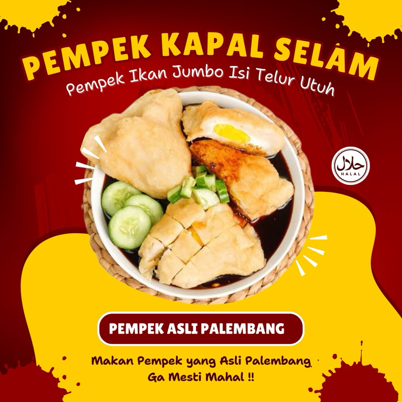 

Pempek kapal Selam Telur Utuh