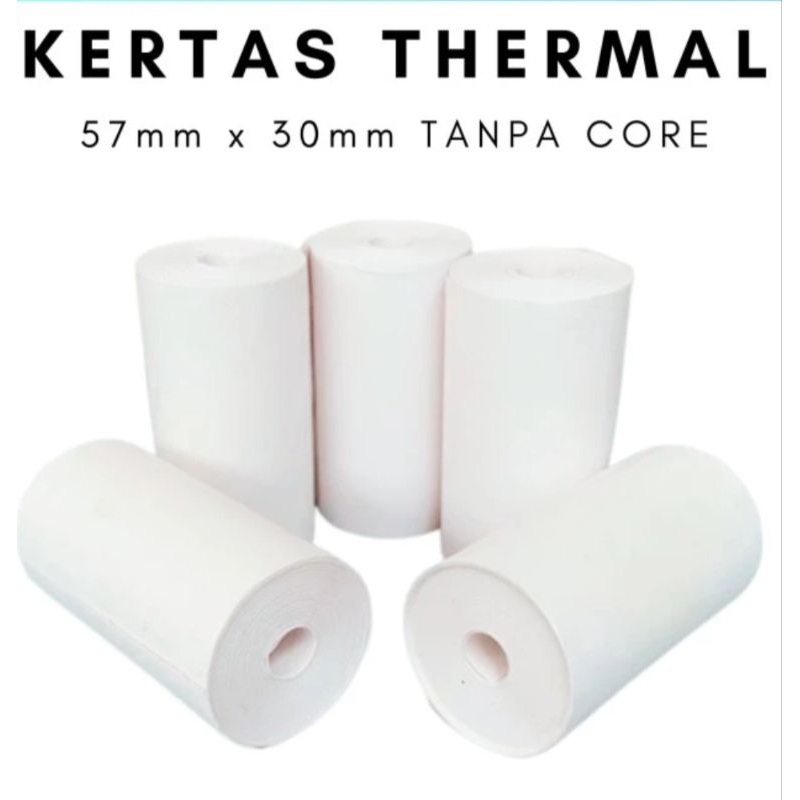 

10 Roll kertas thermal EDC bluetooth 57/58x30mm