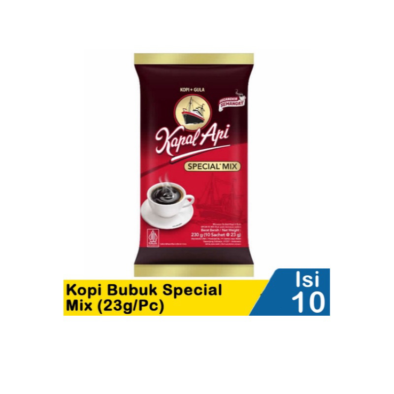 

Kopi Kapal Api Special Mix - 1 Renceng isi 10