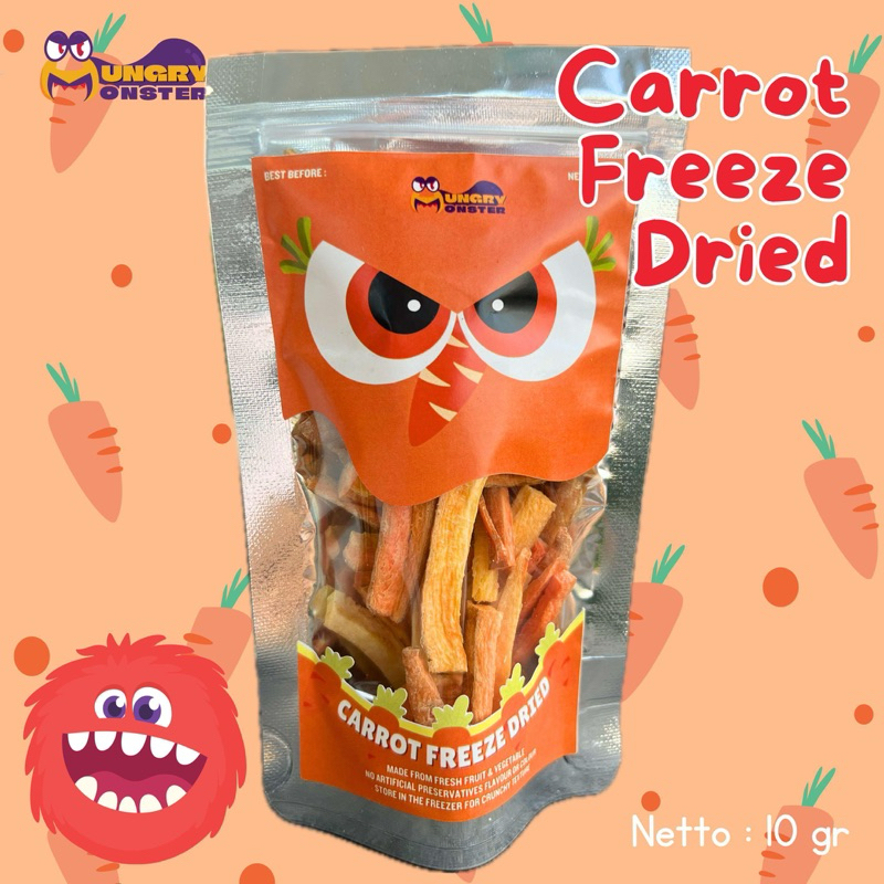 Carrot freeze dried / snack wortel kering