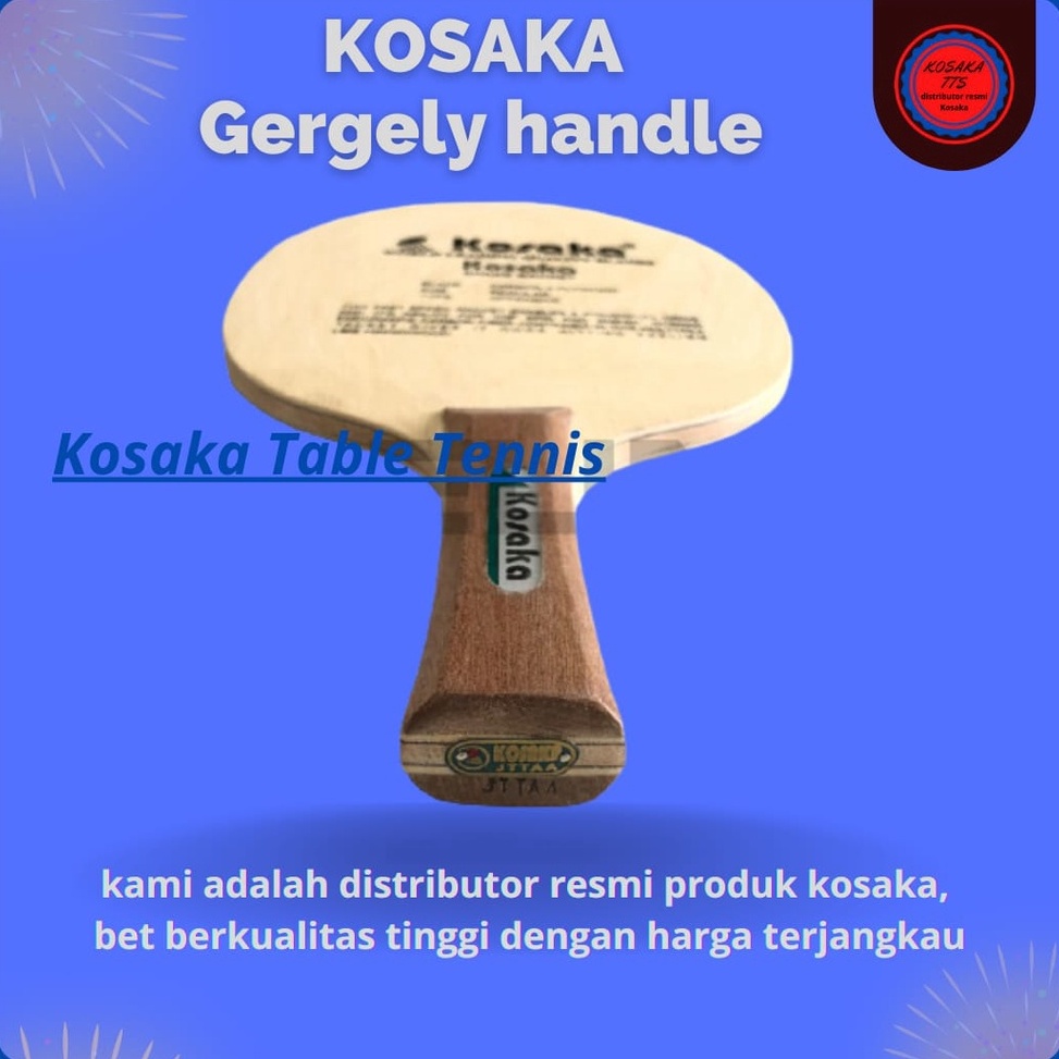 KODE W6B KOSAKA CARBON GERGELY HANDLE KAYU BET PINGPONG TENIS MEJA TERLARIS TERMURAH
