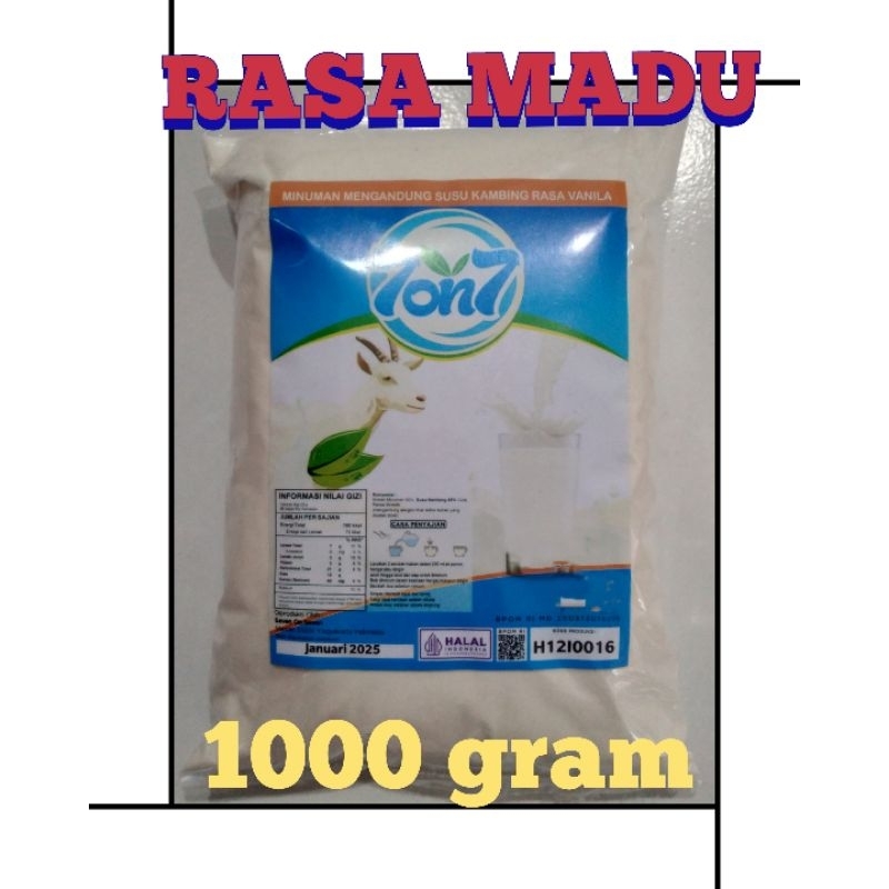 

Susu Kambing Etawa Rasa Madu 1000 gram Merek 7 on 7 / Seven on Seven