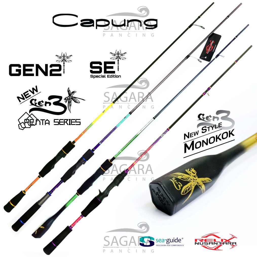 KODE N98N Joran Capung GEN 3 Capung GEN 2 Capung SE Capung 622  662  72  732  762 Joran UL Joran Rel