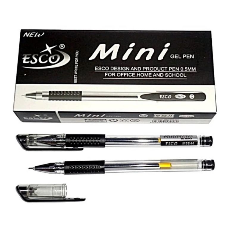 

Pulpen Gel Pen Mini Esco Isi 12 Pcs