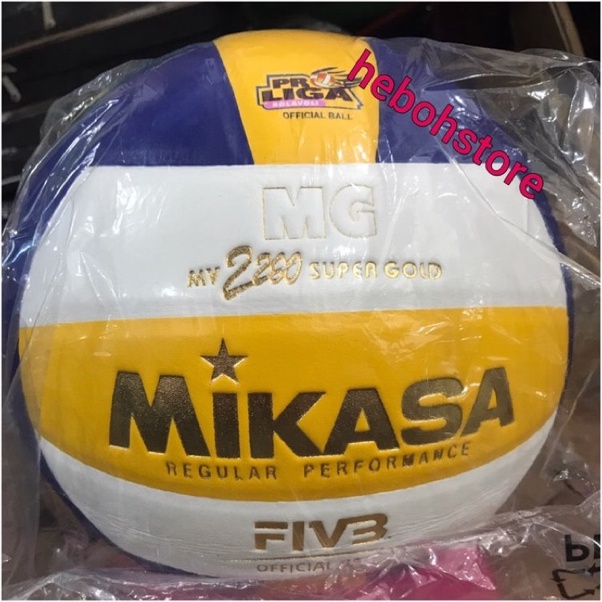 KODE S3G Bola Voli Volly MIKASA MV22 Super Gold Original Sunrise