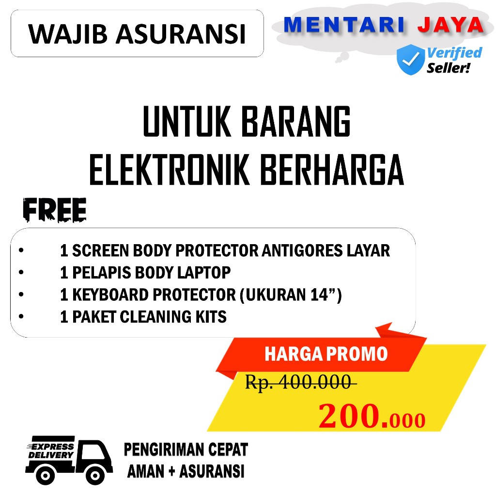 

Asuransi Pengiriman Untuk Pembelian Laptop Bonus Paket Proteksi