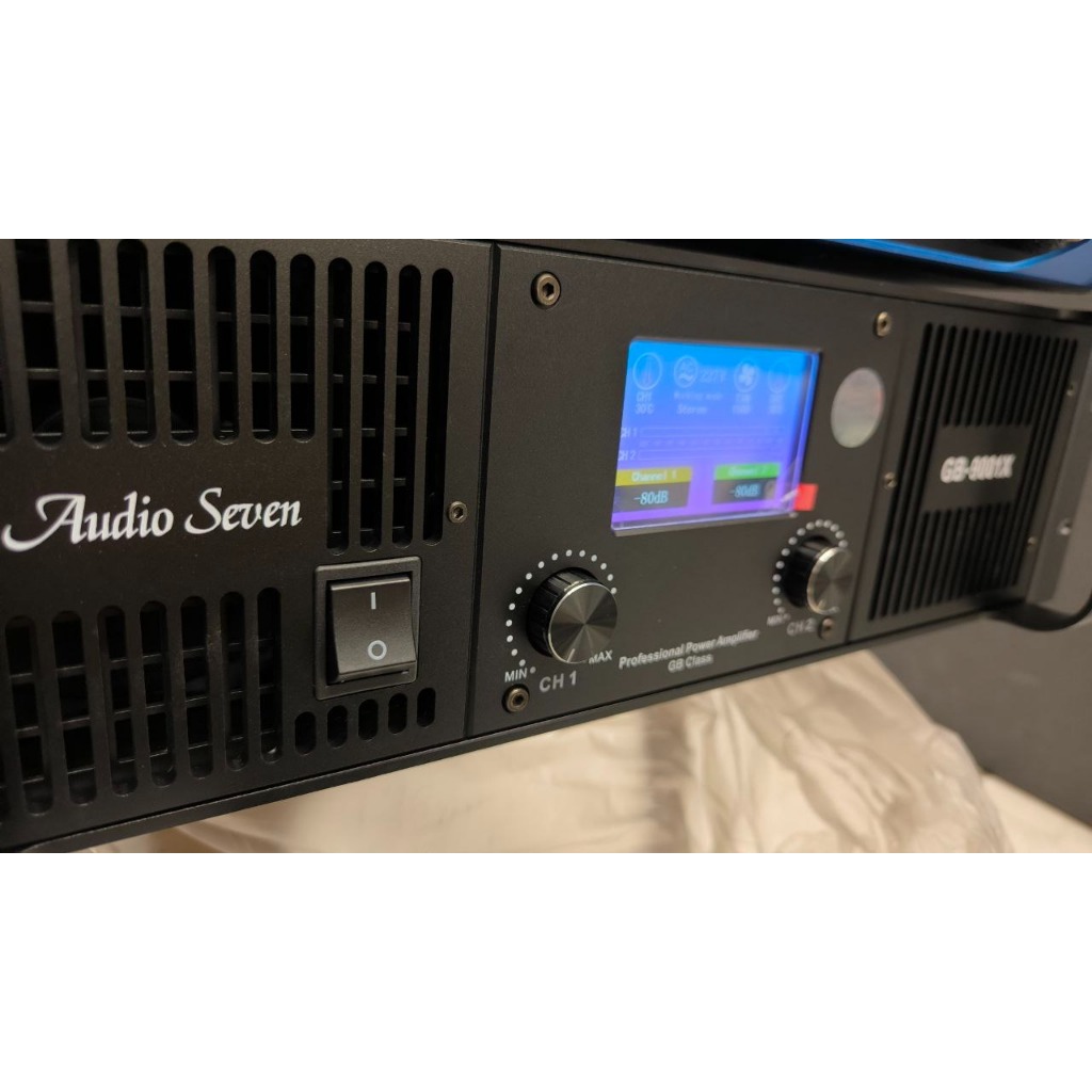 Audio Seven GB9001X Power Amplifier GB 9001 X GB9001 X