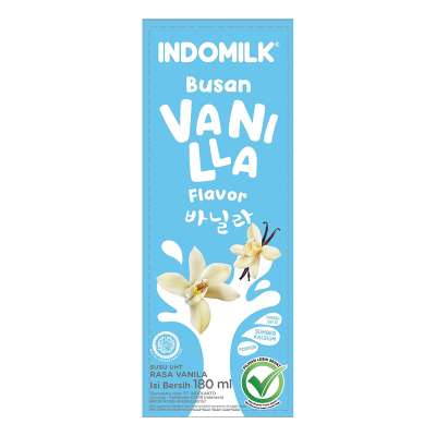 

INDOMILK Busan Susu UHT Vanilla 180 ml