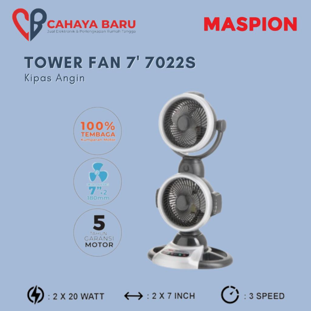 MASPION TOWER FAN 7' 7022S