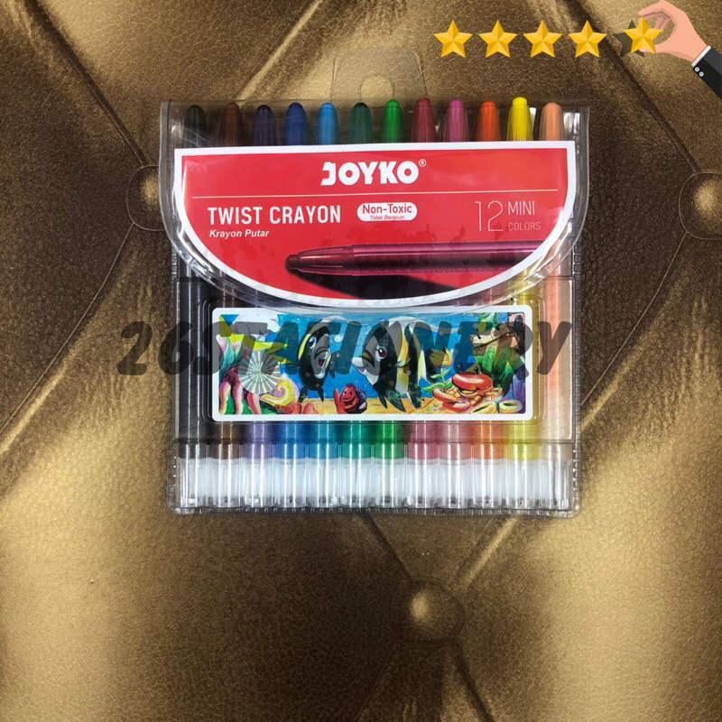 

Krayon putar joyko 12 colour mini / Twist crayon