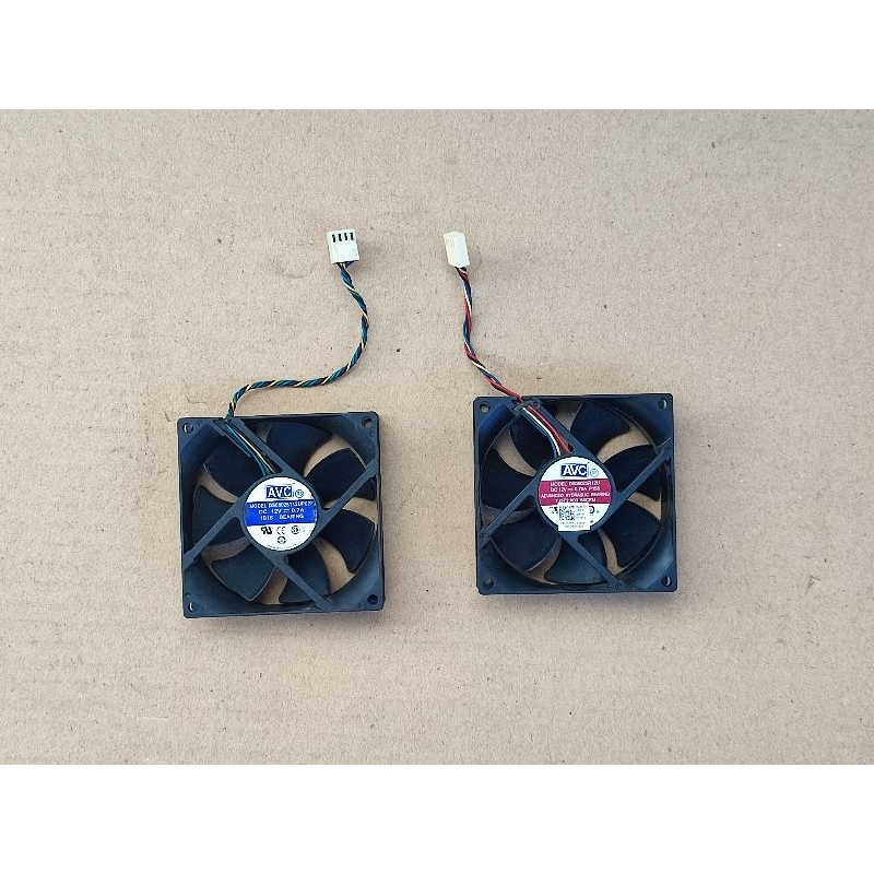 kipas fan high speed dc 12V  AVC 8cmX8cm 0,50A  tebal  2,5cm