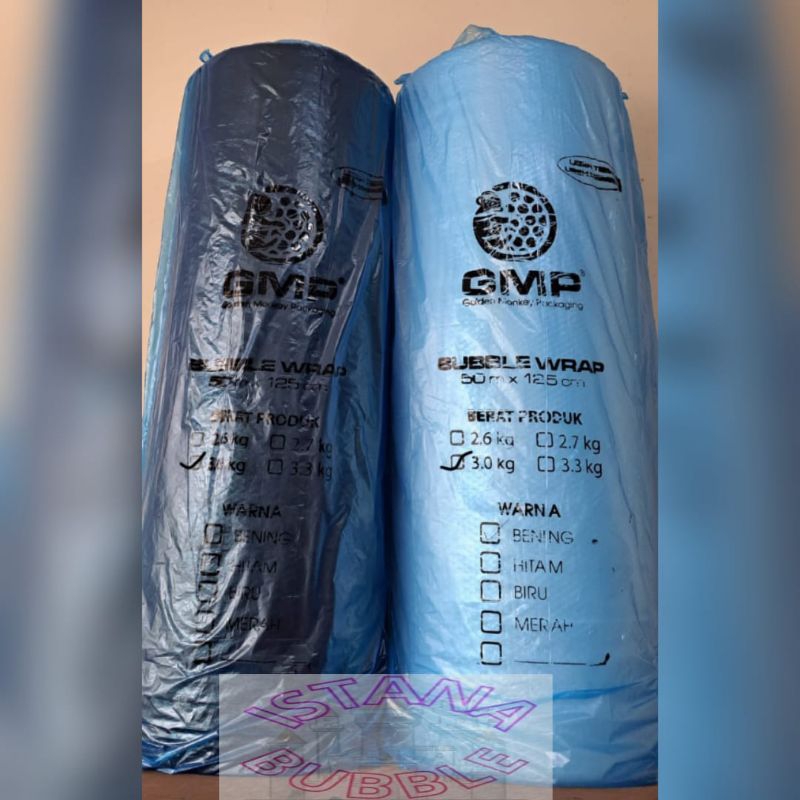 

BUBBLE WRAP "GMP 3.0kg // Kingsman 3.0kg , MURAH UKURAN 125cmX50m