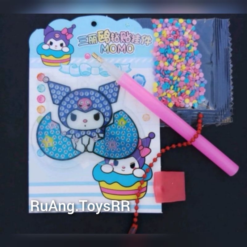 (GTS) STIKER DIY TEMPEL MANIK MANIK DIAMOND SANRIO AKRILIK GANTUNGAN